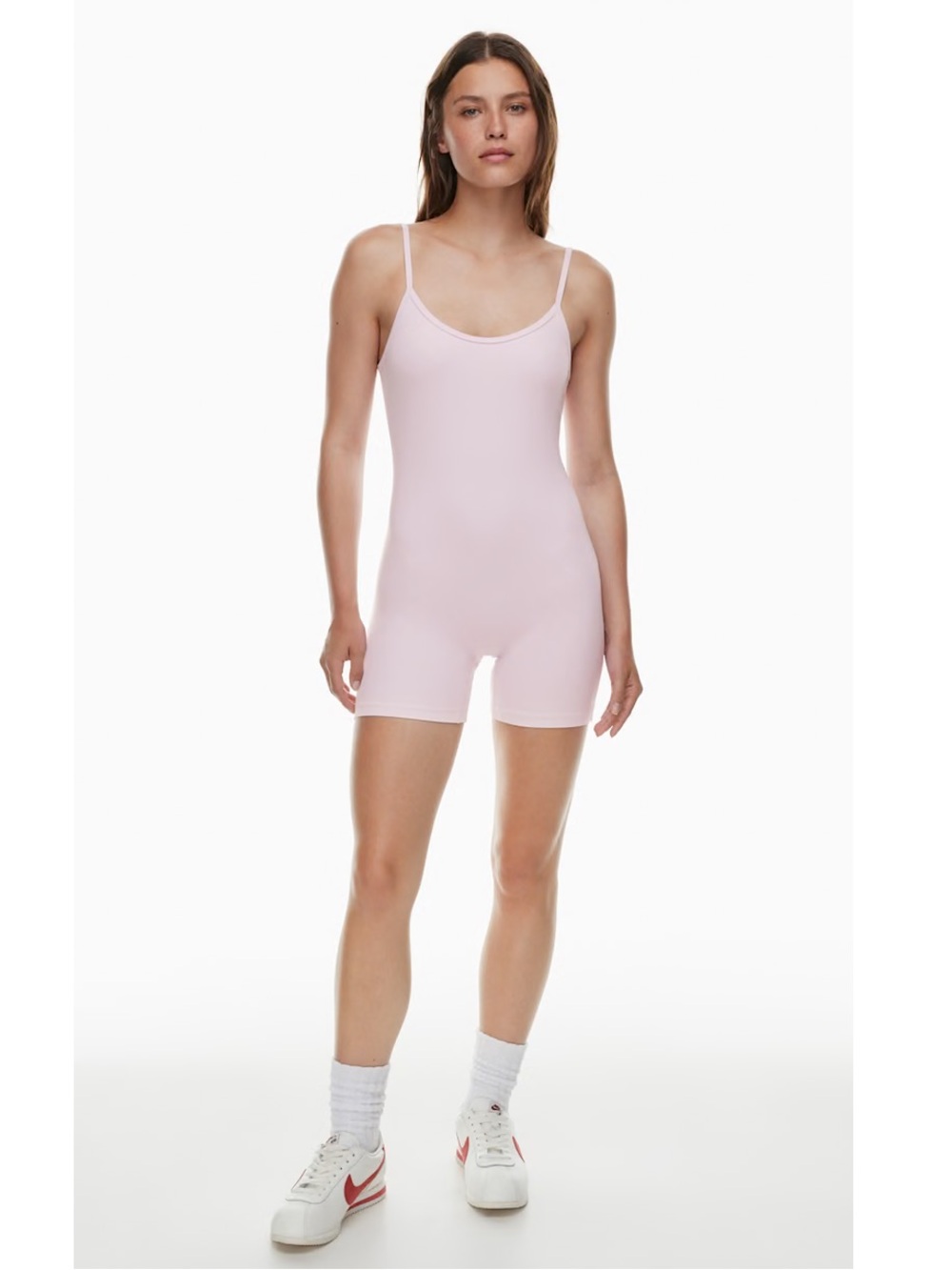 Aritzia Butter Essential 5" Romper - Light Pink
